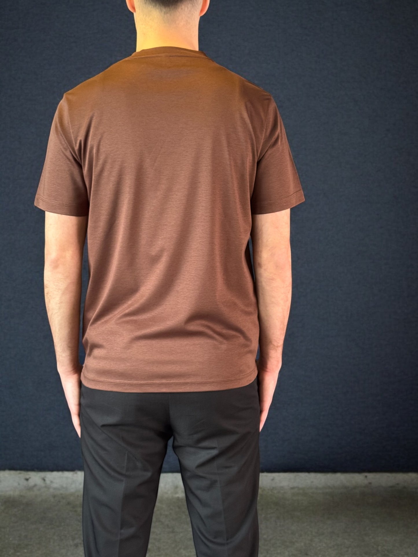 Luxe Shine Tee – Mocha Brown