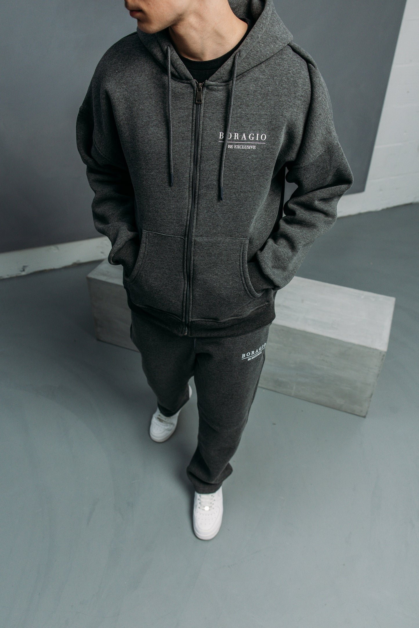 Zip-Up Tracksuit Grey