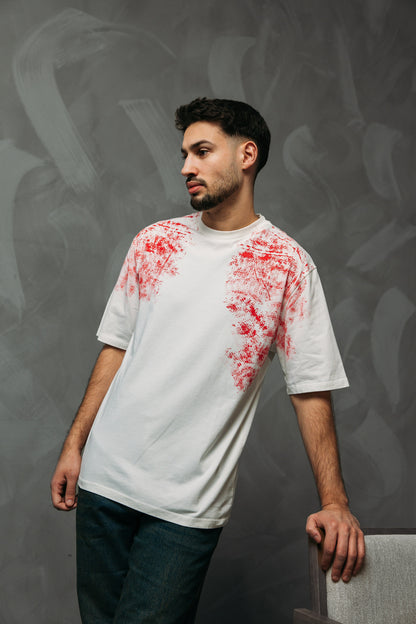 Boragio Signature T-shirt – Abstract Red