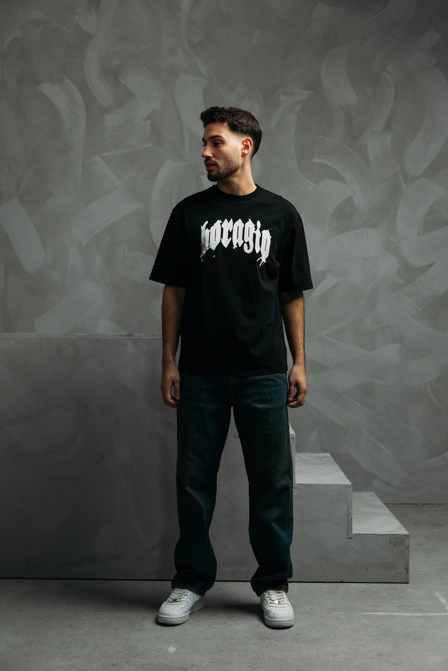 Graffiti Logo T-shirt – BLack & White