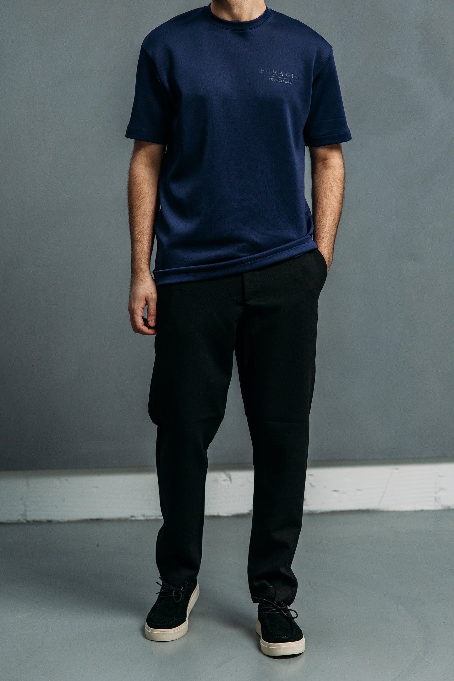 Boragio Luxe T-shirt Dark Blue