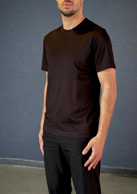 Luxe Shine Tee – BLACK